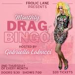 Drag Bingo @ Frolic Lane Warrnambool October 10th