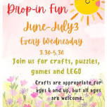 Hibernia Branch: Crafts, Puzzles, Games, Legos...