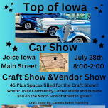 Top of Iowa Joice Craft and Vendor show at the top of Iowa Car Show