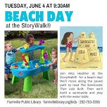 Storytime at the StoryWalk® Beach Day