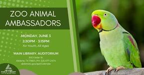 Zoo Animal Ambassadors (Main Library)