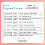 Adult Summer Dance Program Preview