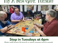 Try a New Game Tuesday at Back Again Board Game Cafe