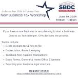 New Business Tax Workshop