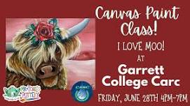 Canvas Paint Night: I Love Moo! at Garrett College CARC