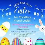 Toddler easter egg hunt at The Children's Museum of Montana