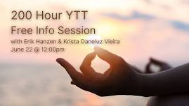 Free 200 Hour Yoga Teacher Training Info Session