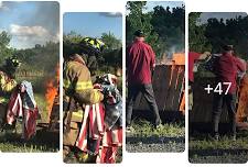 American Flag Retirement Service & Disposal Ceremony