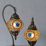 MOSAIC RESIN ART LAMPS-OSSIPEE NH-THE HAYLOFT @ HOBBS TAVERN