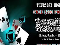 Thursday Free Texas Hold'em: $200 Cash Prize