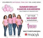 Women’s Breast & Heart Initiative Annual Mammogram Screenings at Macy's Westland Mall