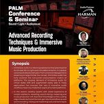 Unlock the secrets of immersive music production at Palm Conference & Seminar!