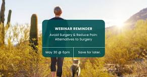 Free Seminar: Avoid Surgery & Stay Active