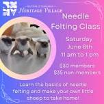 NEEDLE FELTING CLASS