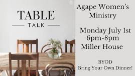 Agape Women’s Ministry Table Talk