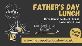 Father’s Day Sunday Lunch in Monty’s