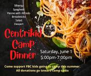 Centrikid Camp Donation Dinner