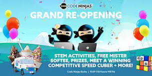 Kids STEM Event: Code Ninjas Burke Grand Reopening  w/Mister Softee {FREE}