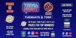 Trivia Night   Dave   Buster s - White Marsh Baltimore MD - TUE 730p,