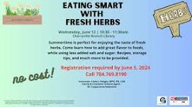 Eating Smart with Fresh Herbs @ Cherryville