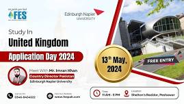 Edinburgh Napier University - Application Day 2024 At Shelton's Rezidor, Peshawar