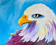 Let’s Paint with Suzanne - Colorful Bald Eagle