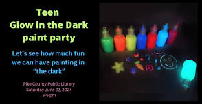 Teen Glow in the Dark Paint Party