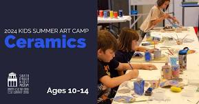 2024 Kids Summer Art Camp: Ceramics (Ages 10-14)