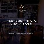 Trivia — Mr Archer Wine Bar