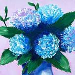 Paint and Wine Night in Dunedin - Hydrangea Vase