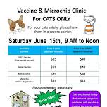 Vaccine/Microchip Clinic for Cats