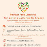 Hunger Free Lenawee Gathering for Change