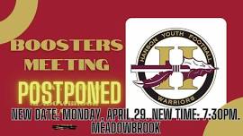 Boosters Meeting (New Date & Time)