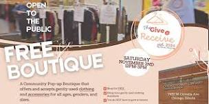 FREE Gently Used Clothing & Accessory Community Pop-up Boutique