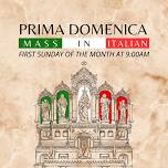 La Prima Domenica: Mass in Italian — Our Lady of Mount Carmel