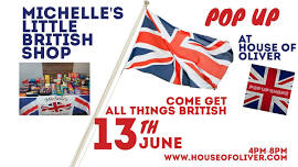 Michelle's Little British Pop Up Shop Thursday June 13th