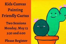 Kids Canvas Painting: Cactus Friends 6:00