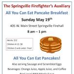 Springville Auxiliary All You Can Eat Pancake Breakfast