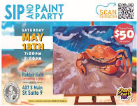 Beach Crab - Sip & Paint at The Rabbit Hole