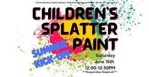 Summer Kick-Off Splatter Paint