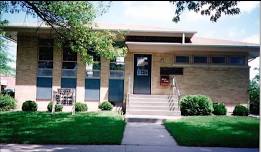 John Rogers Memorial library on the lawn