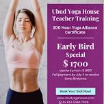 Ubud Yoga House 200 hour Yoga Alliance Teacher Training, Ubud, Bali