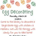 Egg Decorating at the Library!