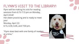 Flynn's Visit at Gibson Memorial Library