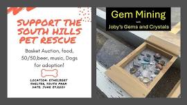 Joby's Gems and Crystals Gem Mining Event in the Park with South Hills Pet Rescue