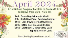 After School Program for kids in grades K-3rd