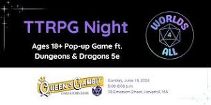 Dungeons & Dragons TTRPG Night at Queen's Gambit