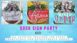 Door Sign Party - Ellinwood, KS