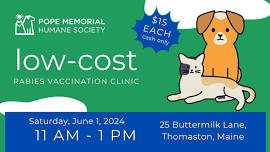 PMHS Low Cost Rabies Vaccination Clinic