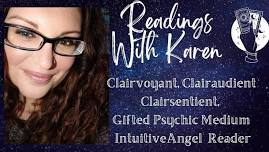 Readings with Psychic Spiritualist Intuitive Angel Reader Karen